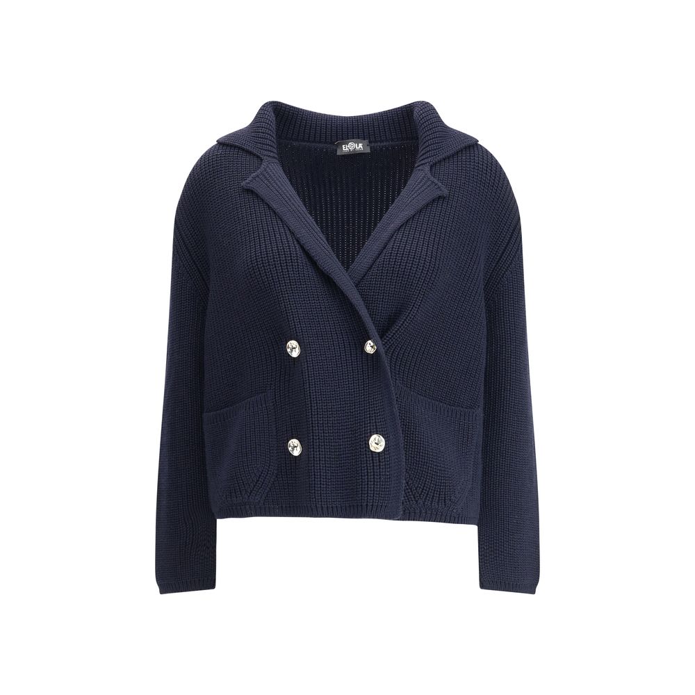 Short Cardigan with hook-and-eye closure