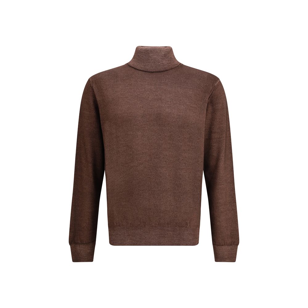 Wool Green Turtleneck
