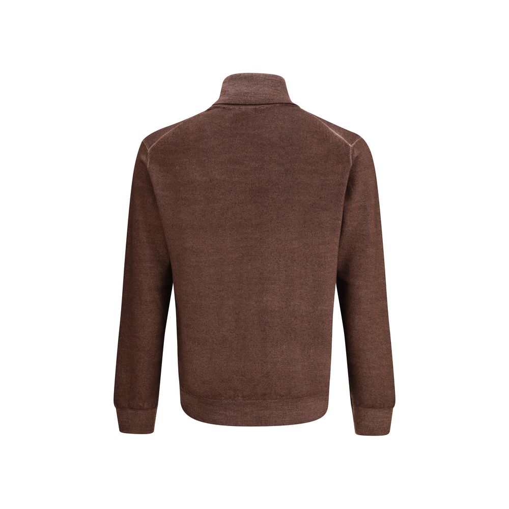 Wool Green Turtleneck