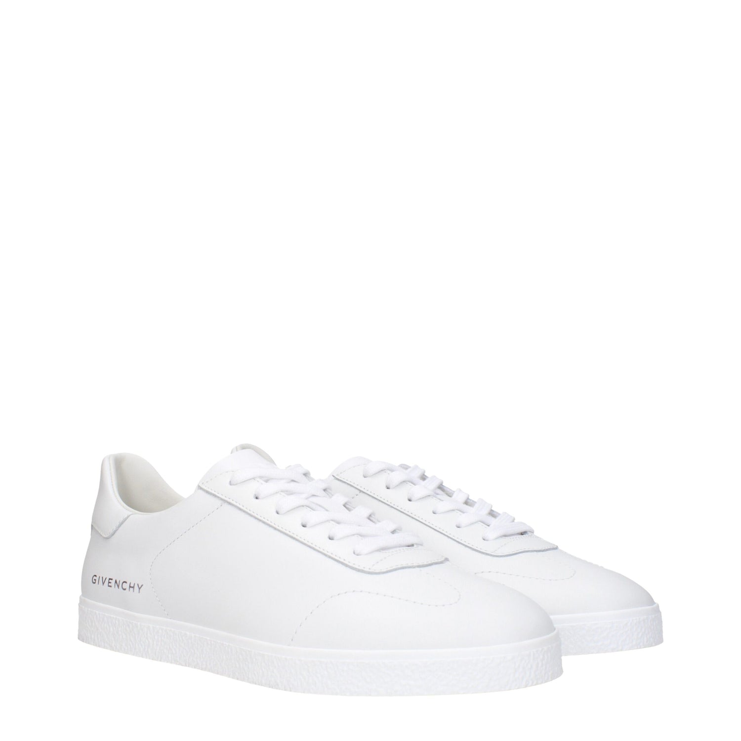 White Leather Low Tops