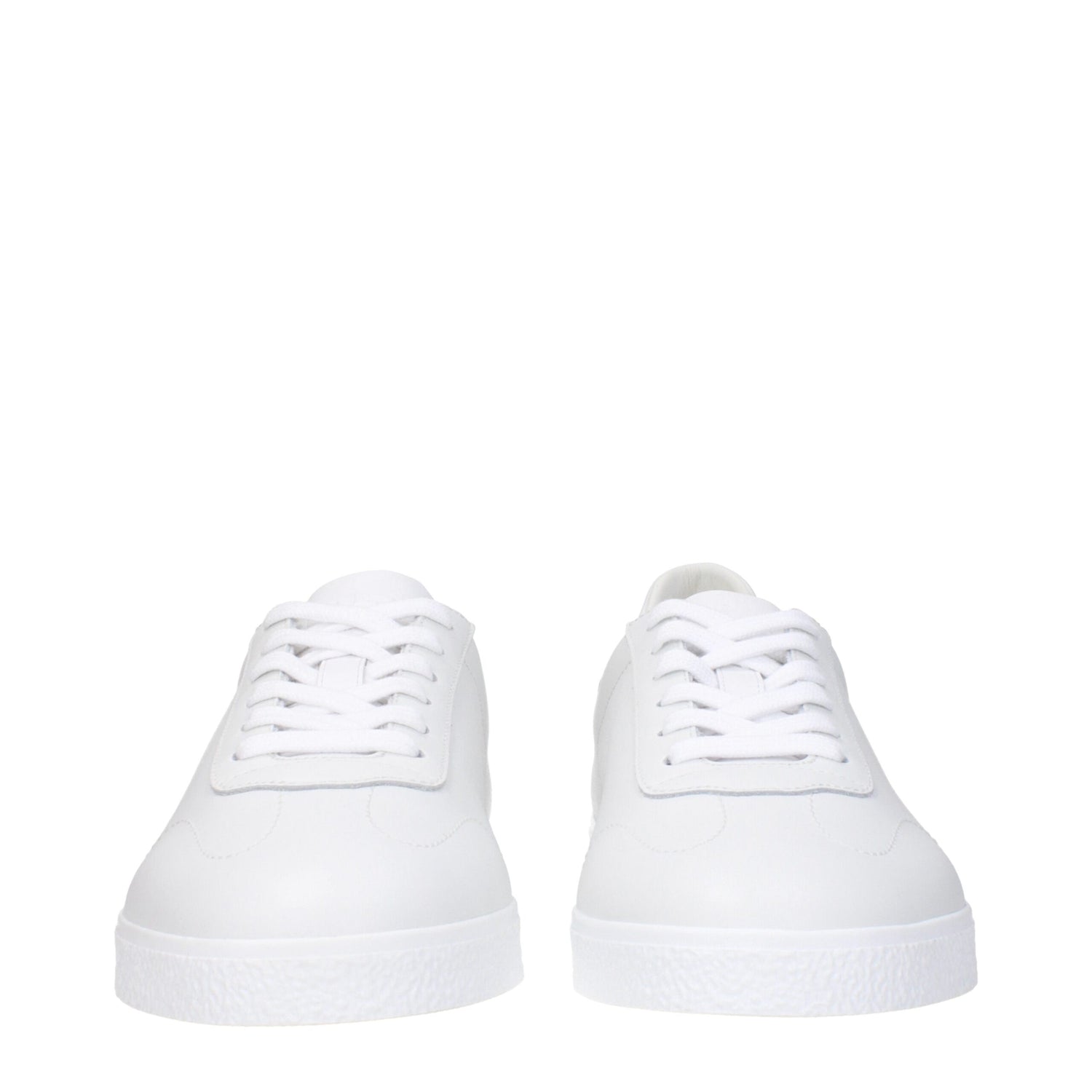 White Leather Low Tops