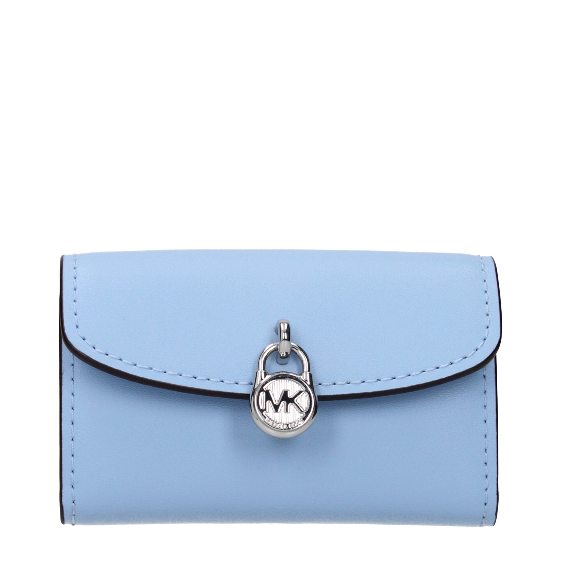 Light Blue Leather Wallet