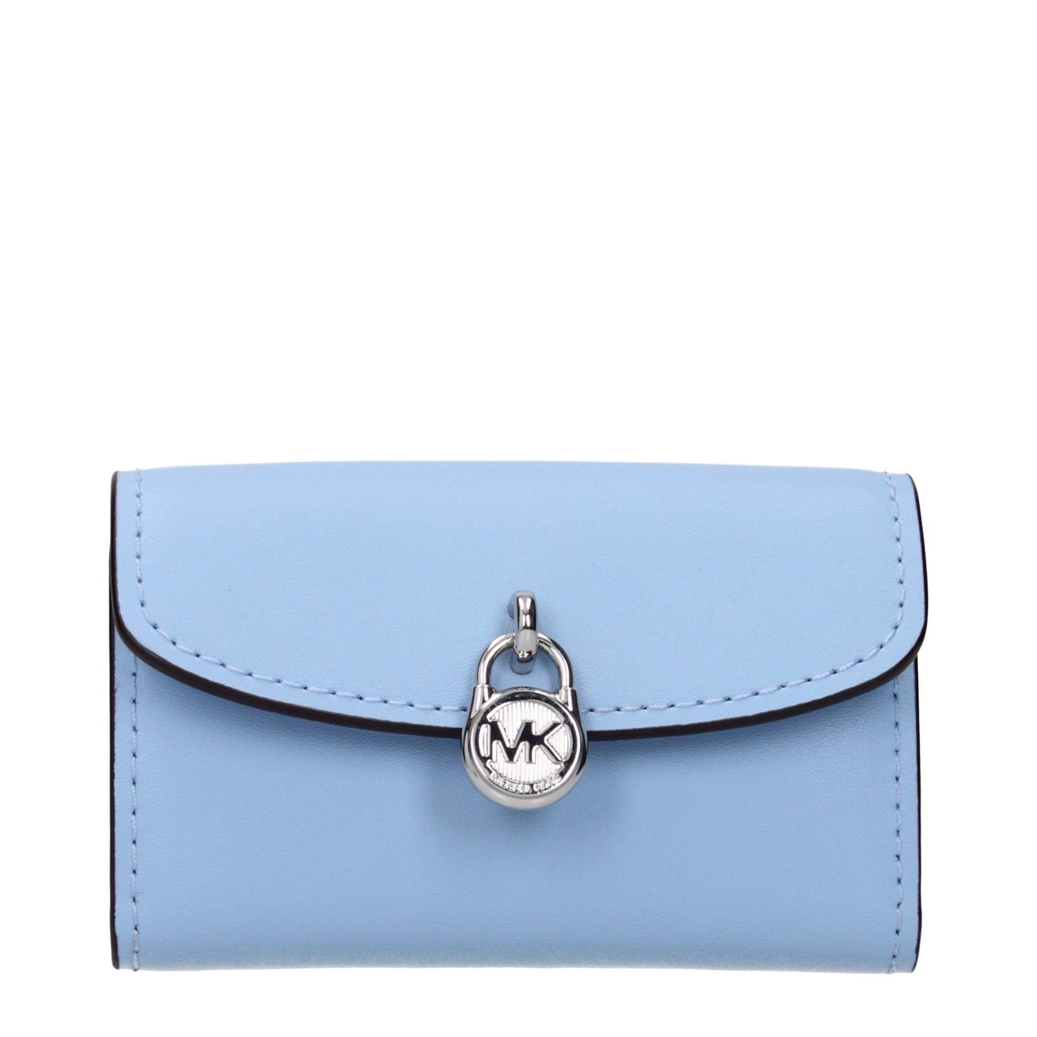 Light Blue Leather Wallet