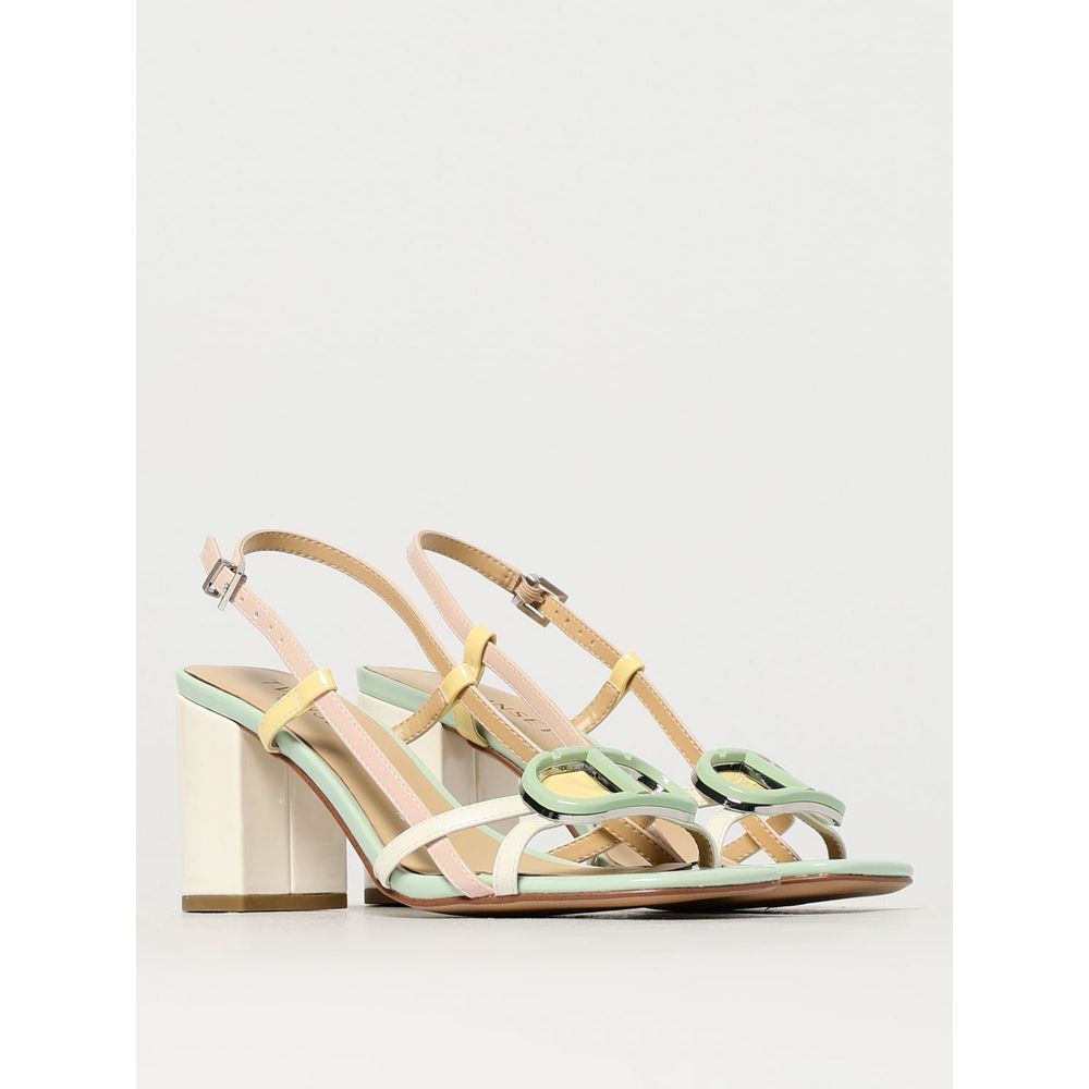 Blue Patent Leather Sandal