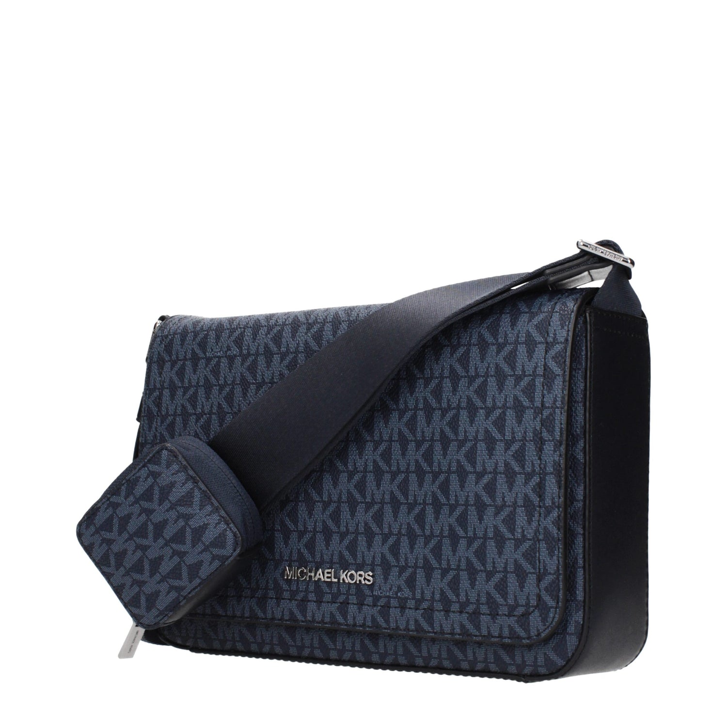 Blue Fabric Crossbody Bags