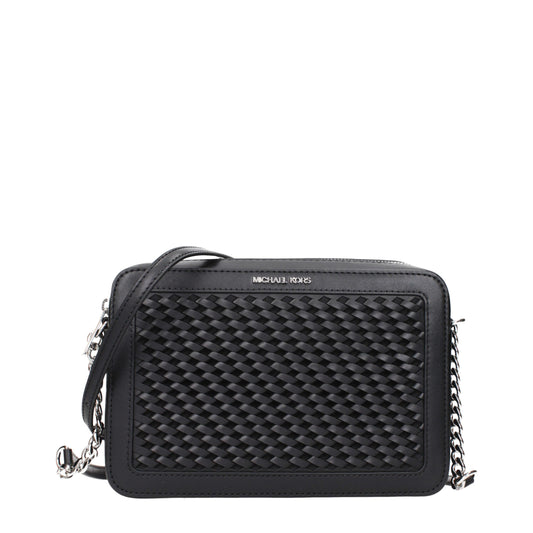 Black Leather Crossbody Bag