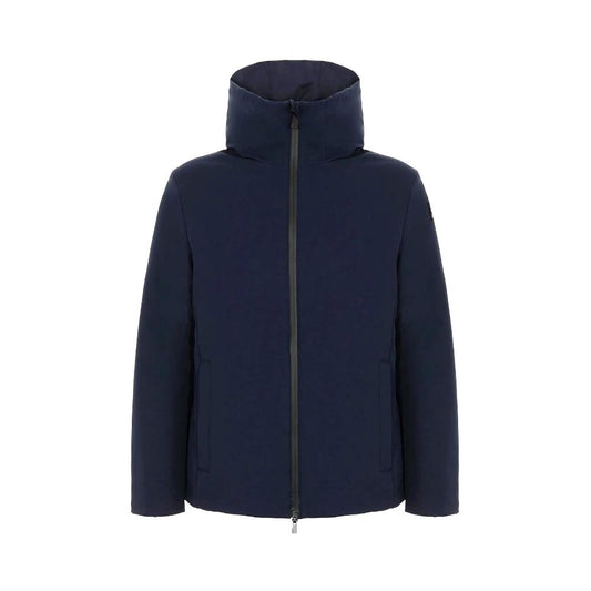 Blue Polyester Jackets & Coat