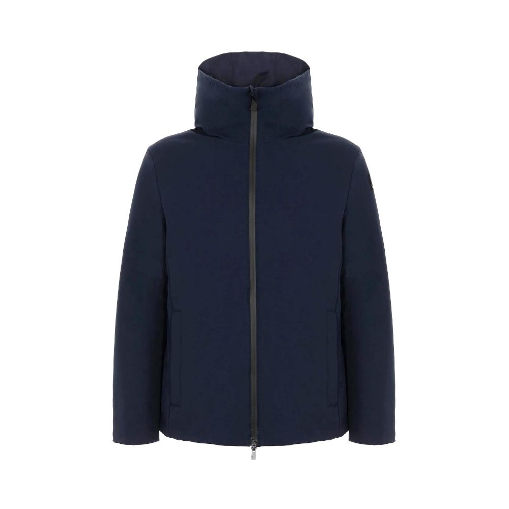 Blue Polyester Jackets & Coat