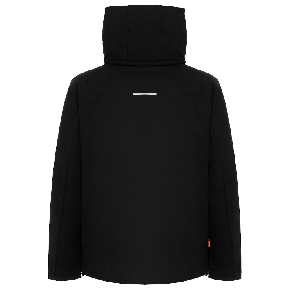 Black Polyester Jackets & Coat