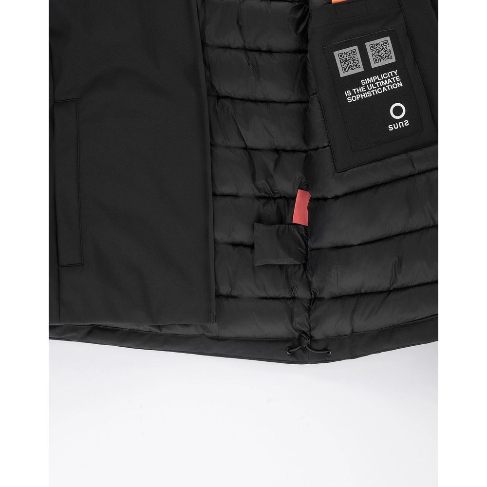 Black Polyester Jackets & Coat