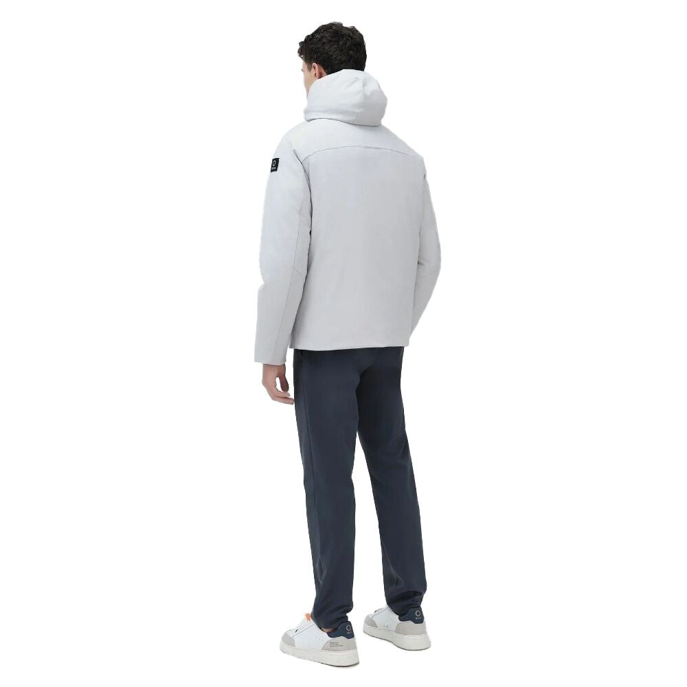 Gray Polyester Jackets & Coat