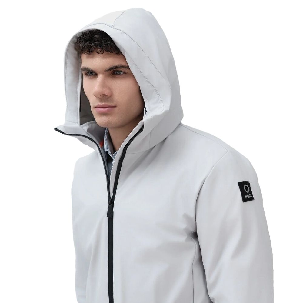 Gray Polyester Jackets & Coat
