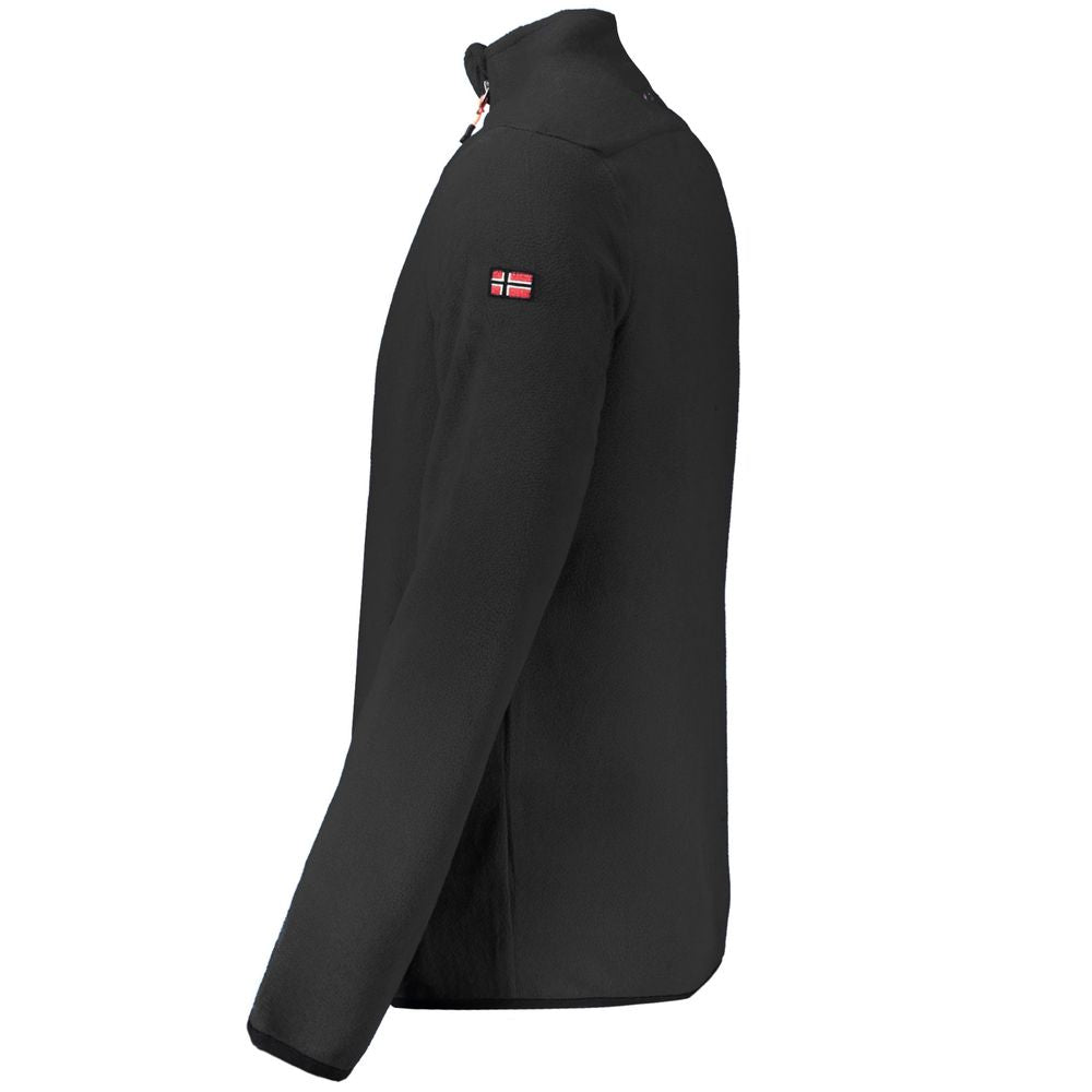 Black Polyester Sweatshirt