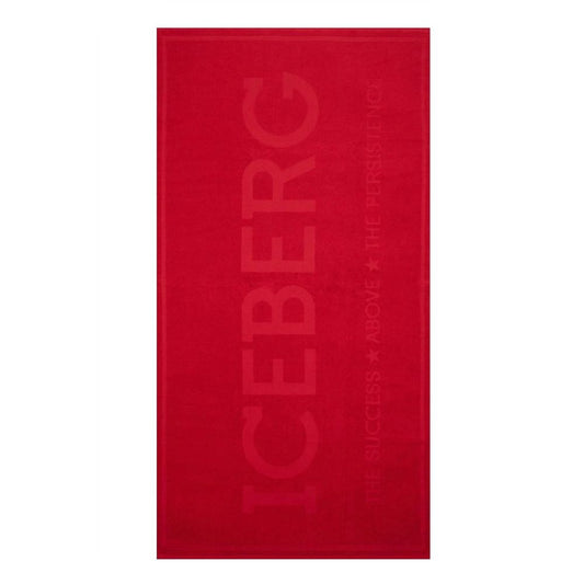 Red Cotton Men's Beach Towel