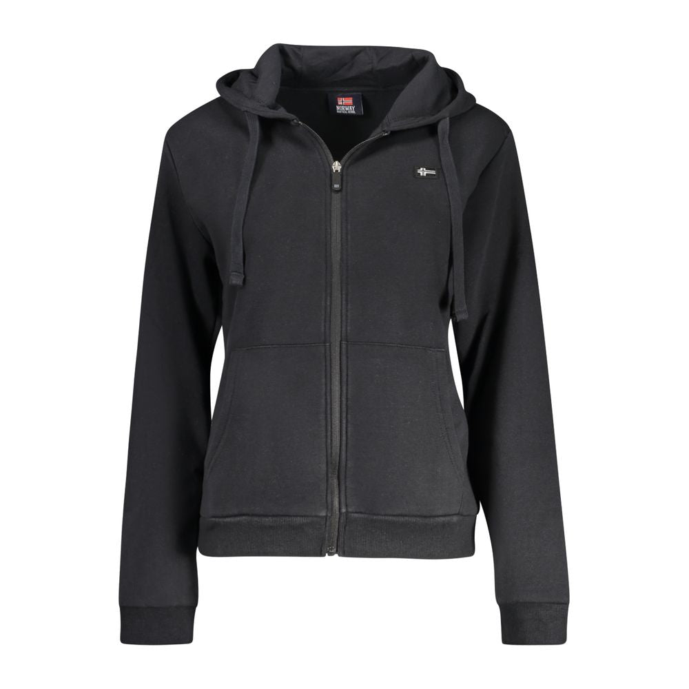 Black Cotton Sweatshirt