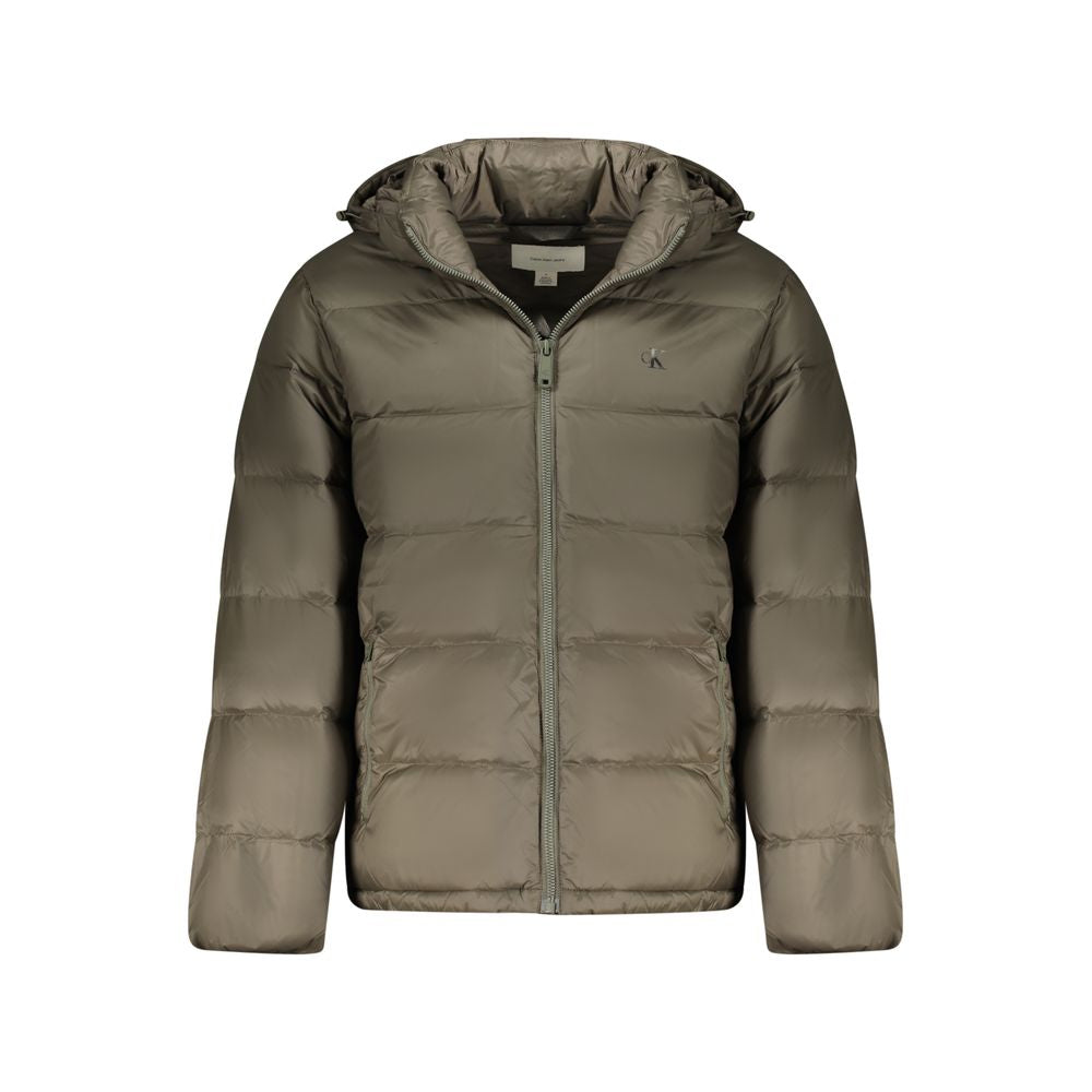 Brown Polyamide Jackets & Coat