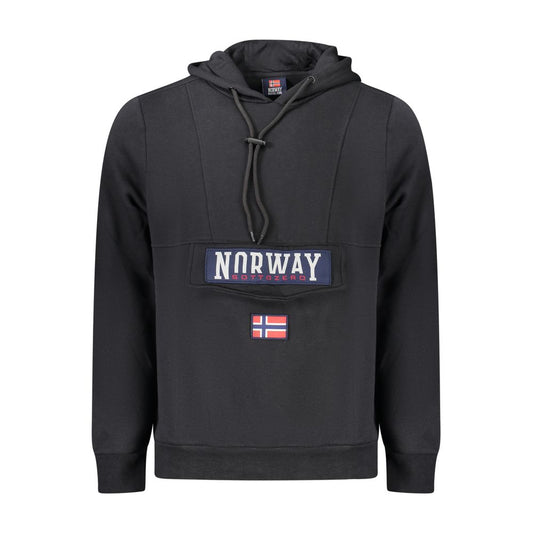 Black Cotton Sweatshirt