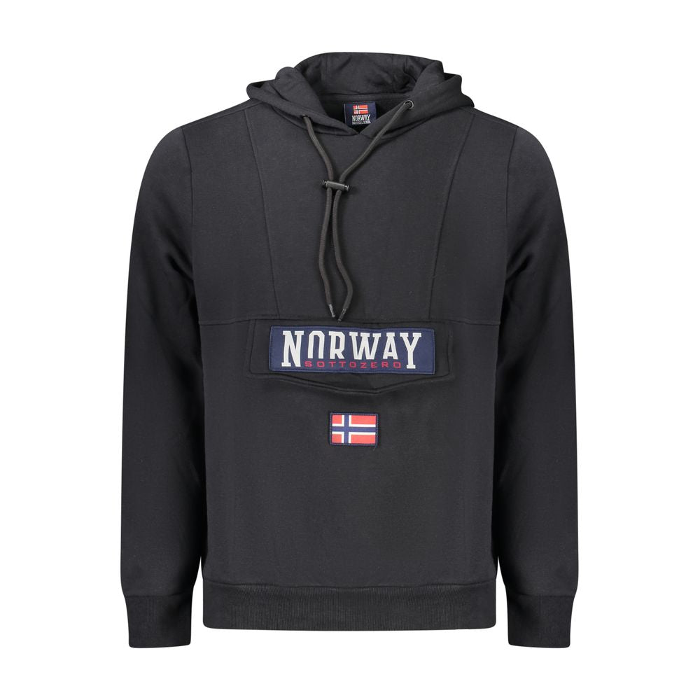 Black Cotton Sweatshirt
