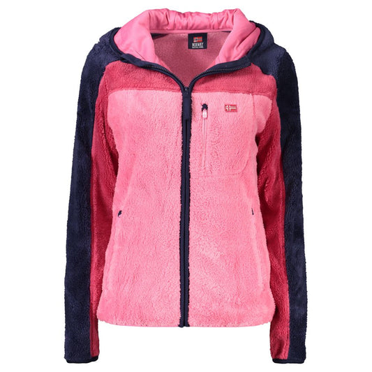 Pink Polyester Jackets & Coat