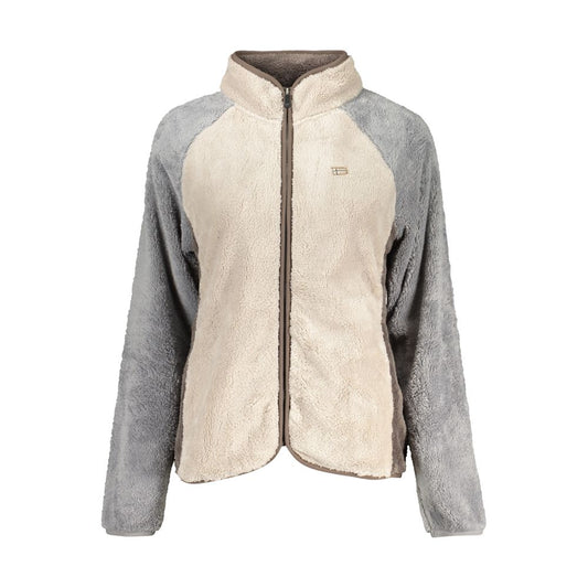 Beige Polyester Sweatshirt