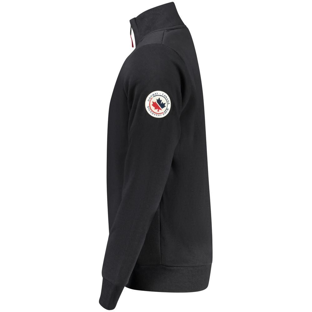 Black Cotton Sweatshirt