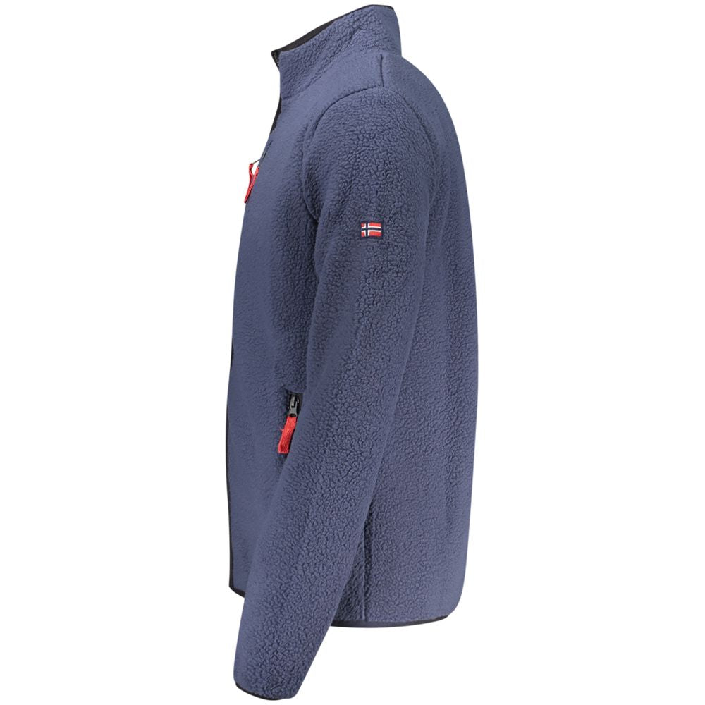 Blue Polyester Sweatshirt