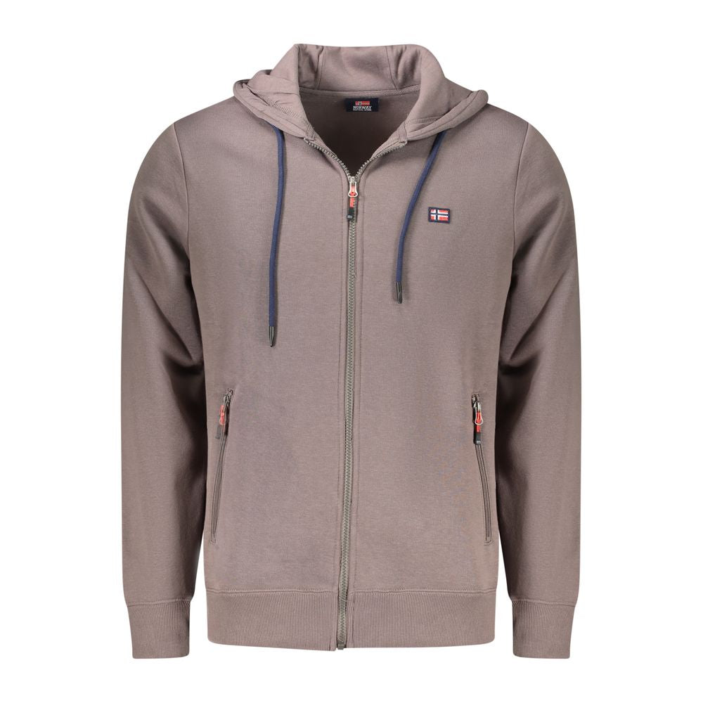 Brown Cotton Sweatshirt