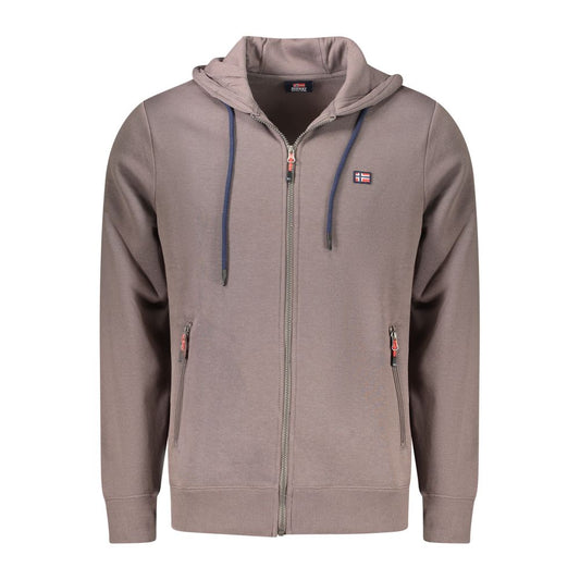 Brown Cotton Sweatshirt
