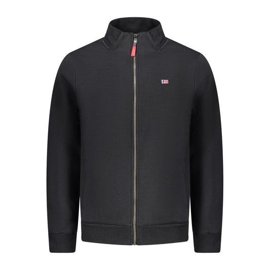 Black Cotton Sweatshirt