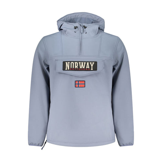 Blu Polyester Men's Jacket