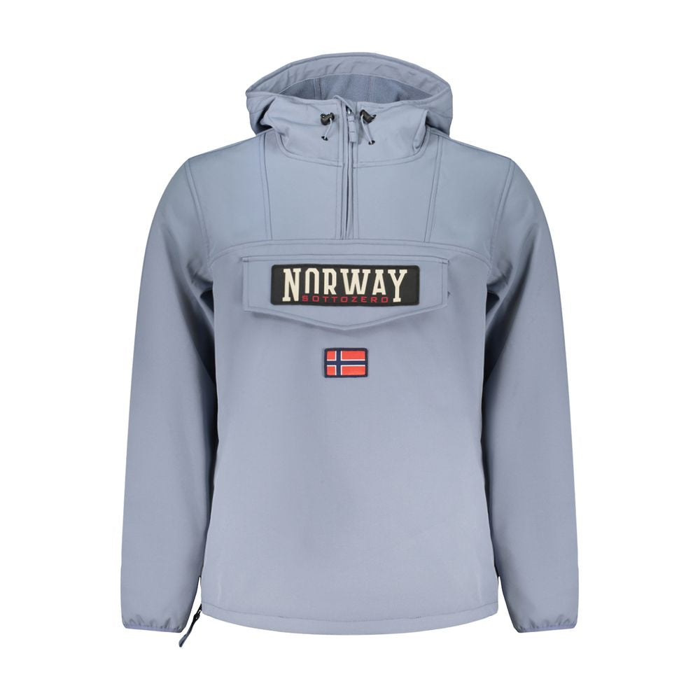 Blue Polyester Jackets & Coat