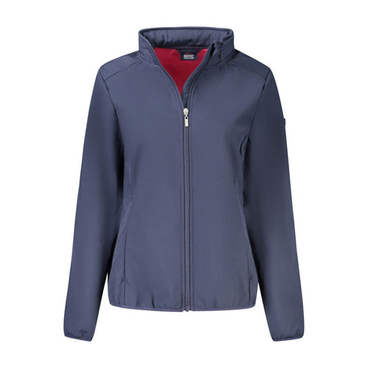 Blue Polyester Jackets & Coat