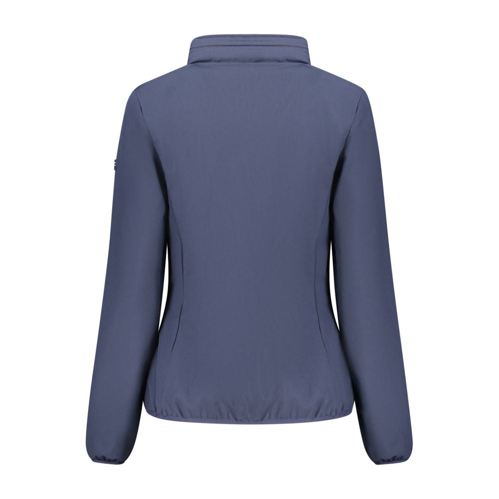 Blue Polyester Jackets & Coat