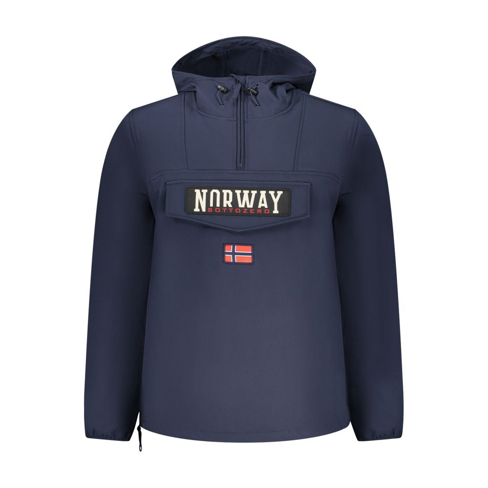 Blue Polyester Jackets & Coat