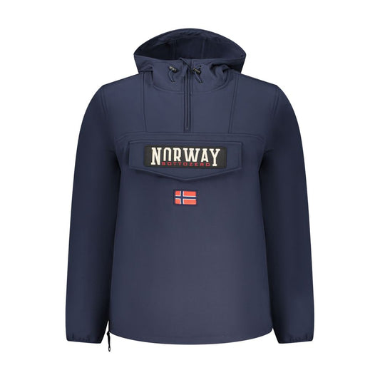Blue Polyester Jackets & Coat
