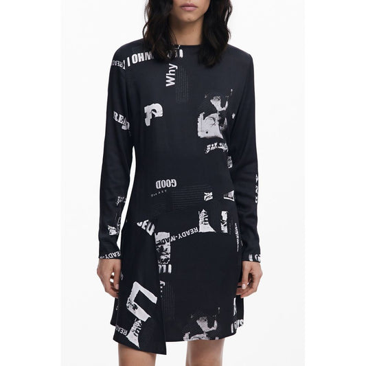 Black Elastane Dress