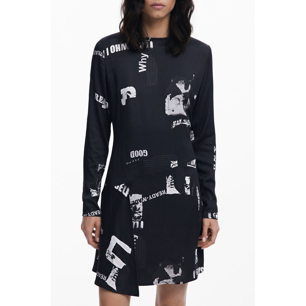 Black Elastane Dress