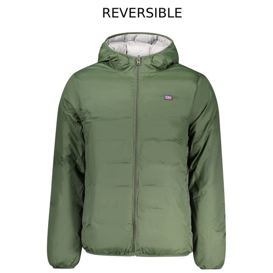 Verde Poliestere Uomo Giacca