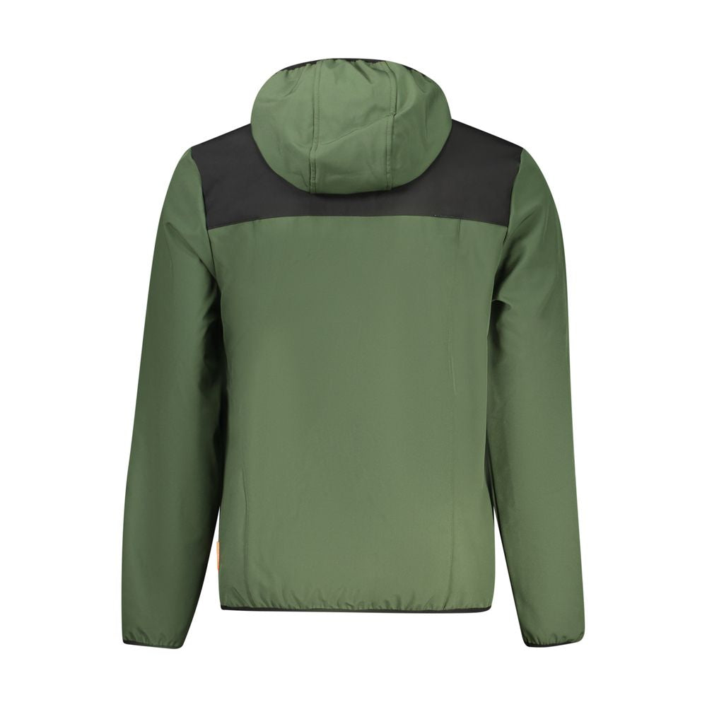 Green Polyester Men's Jacket