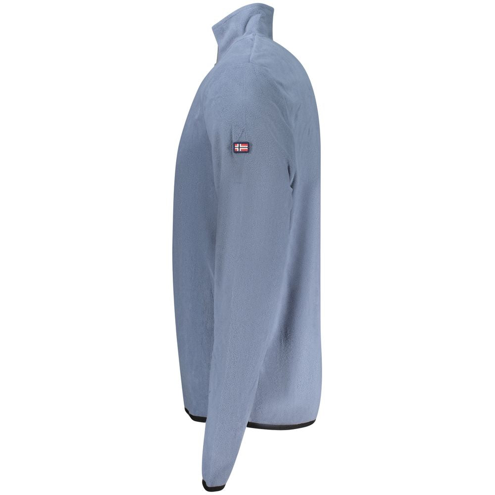Blue Polyester Men Sweater