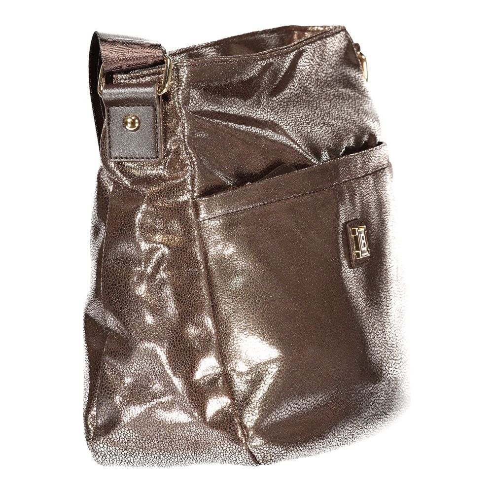 Bronze Polyester Women Handbag