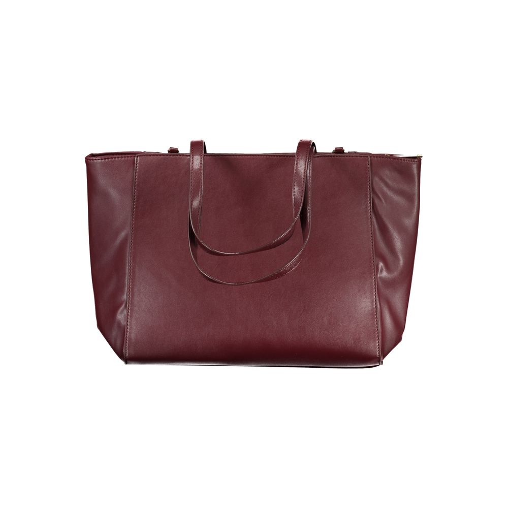 Red PVC Women Handbag