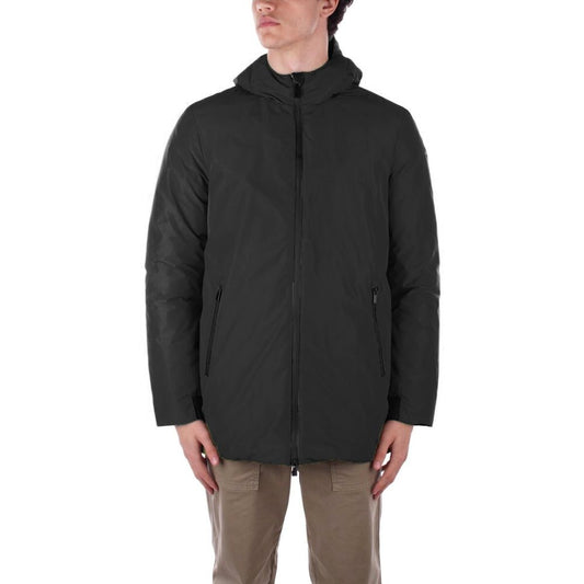 Black Polyester Jackets & Coat