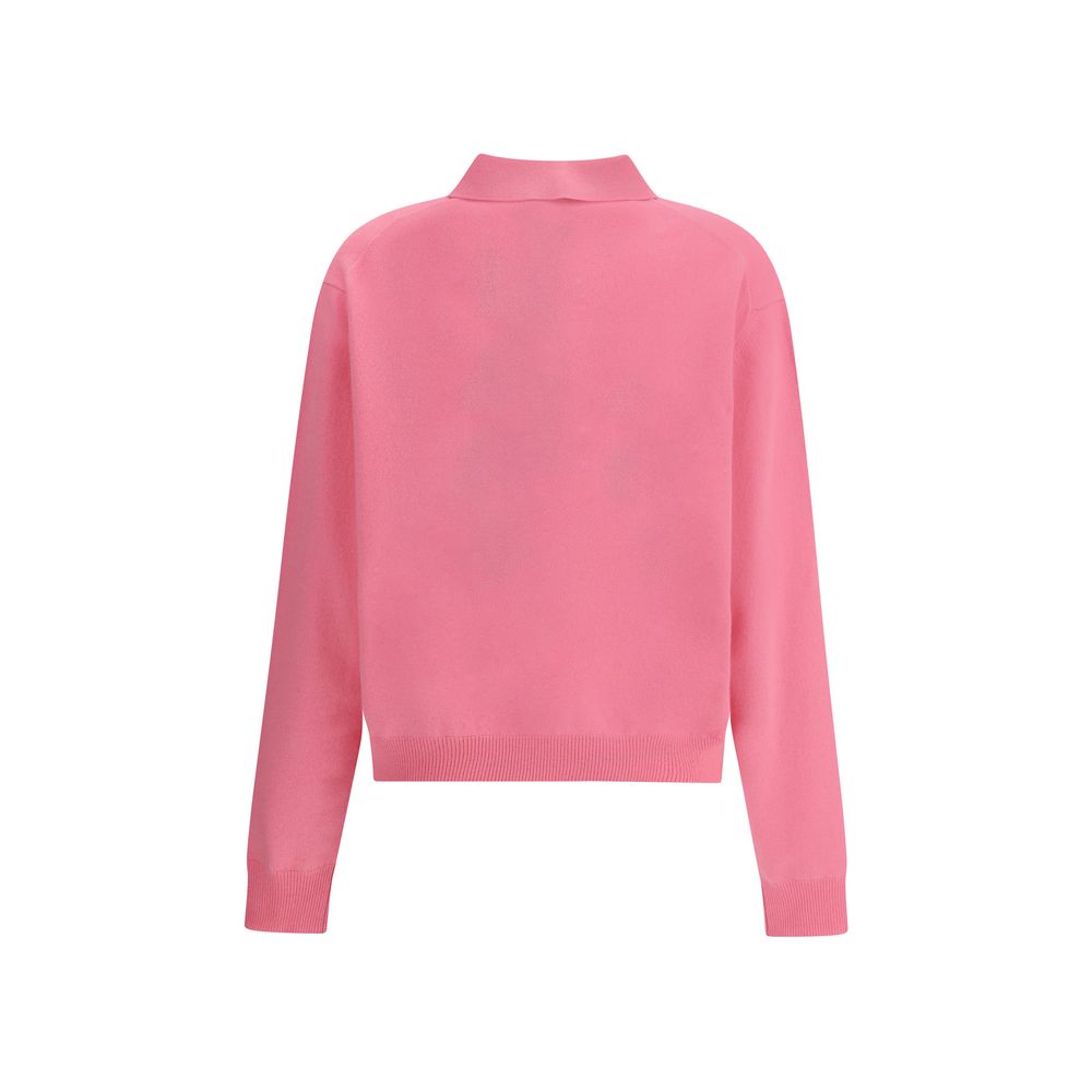 Cashmere zip Polo