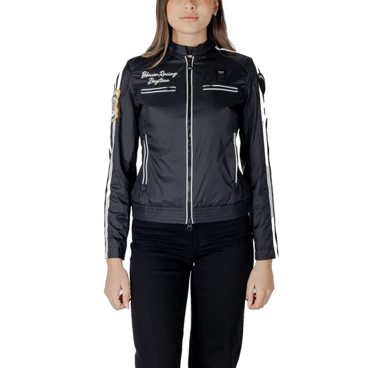 Black Polyamide Biker Jacket