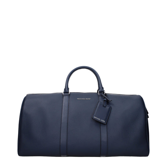Blue Leather Luggage And Travel