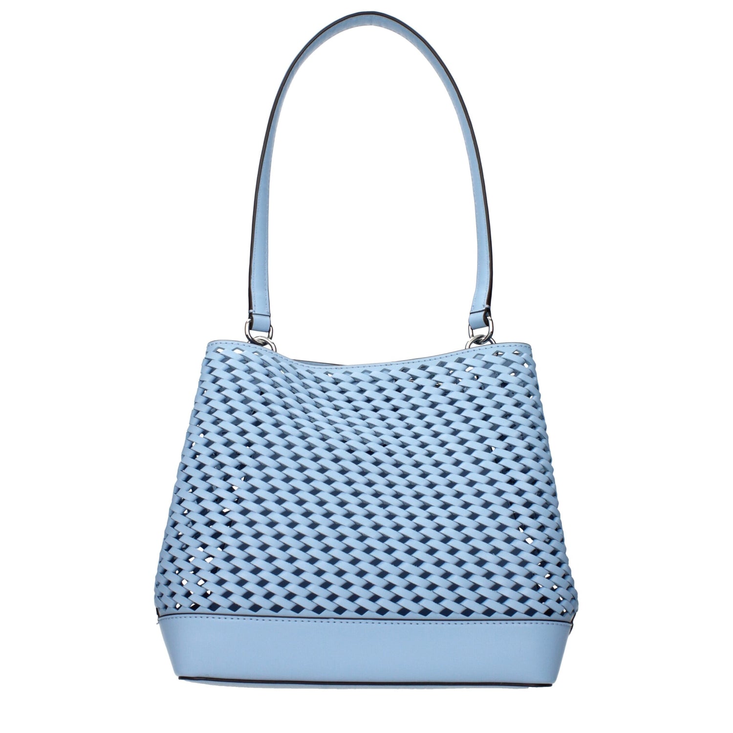 Light Blue Leather Shoulder Bag