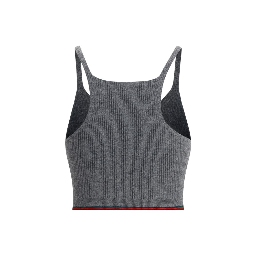 V-neck ribbed Top
