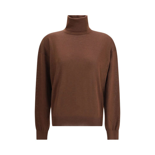 Turtleneck Pullover in Cashmere, Wool, and Silk