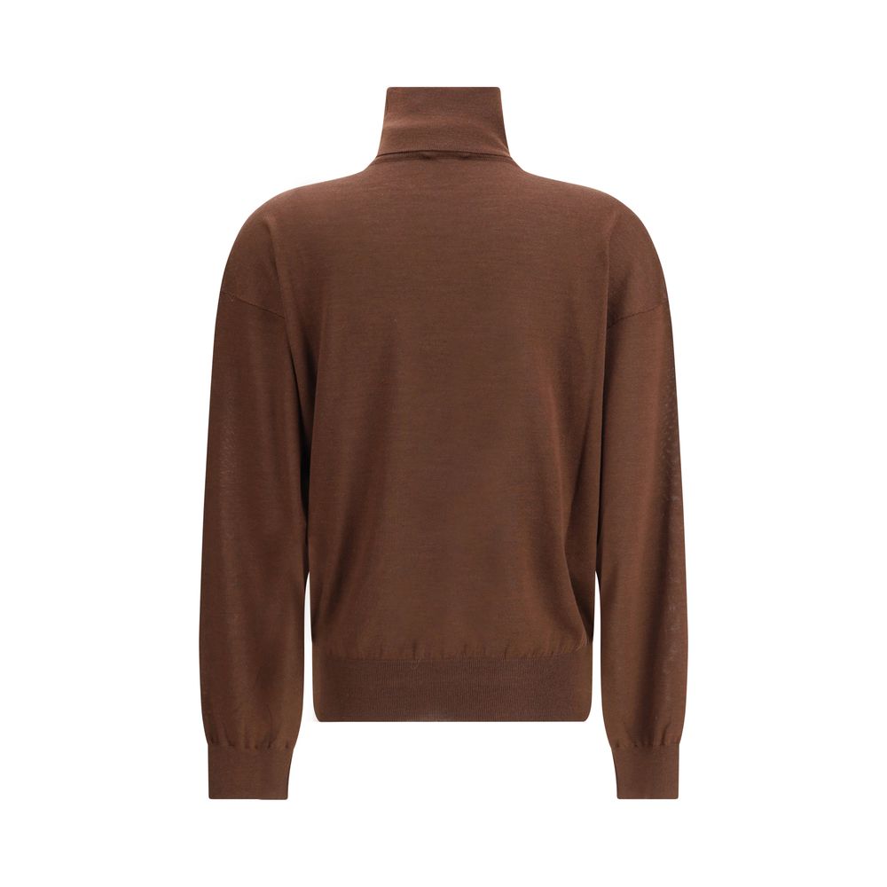 Turtleneck Pullover in Cashmere, Wool, and Silk